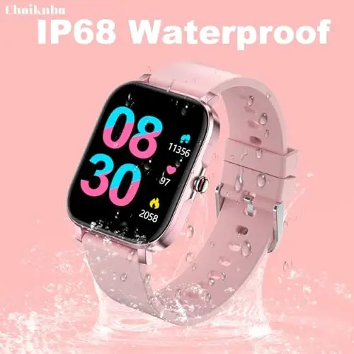 Choiknbo Ayollar uchun Smart Soat Android/iOS Telefonlar uchun Fitness Tracker Soati, Yurak urishi/Uyqu Monitori, Qadam Hisoblagichi, Suv o'tkazmaydigan Smart Soatlar bilan faoliyat kuzatuvchilari va Smartwatchlar - 6