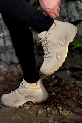 Cho'l Qora Chiziqli Rezina Unisex Trekking Bot-qora chiziqli cho'l - 1