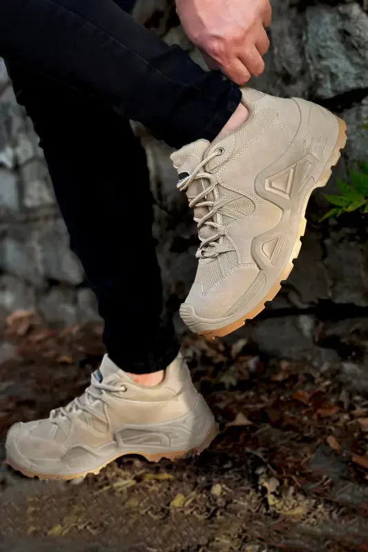 Cho'l Qora Chiziqli Rezina Unisex Trekking Bot-qora chiziqli cho'l - 1