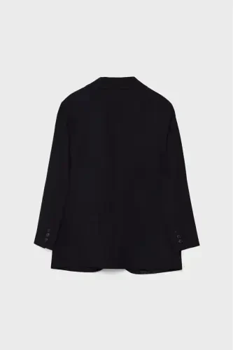 Cho'ntakli keng blazer - 6