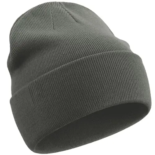 choshion 100% Cotton Beanie Hats for Women Men Winter Soft Warm Knit Cuffed Hats Fisherman Beanie Skull Cap Unisex 