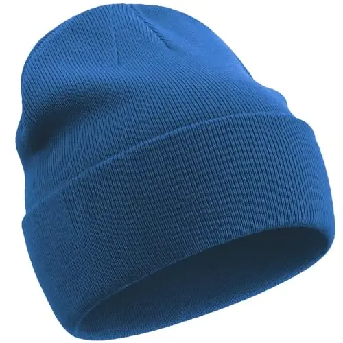 choshion 100% Cotton Beanie Hats for Women Men Winter Soft Warm Knit Cuffed Hats Fisherman Beanie Skull Cap Unisex - 1