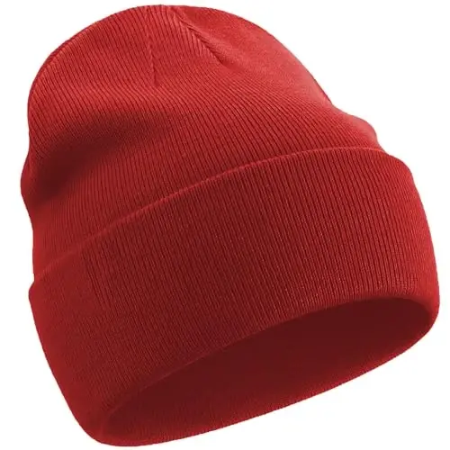 choshion 100% Cotton Beanie Hats for Women Men Winter Soft Warm Knit Cuffed Hats Fisherman Beanie Skull Cap Unisex - 1