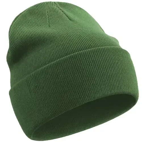 choshion 100% Cotton Beanie Hats for Women Men Winter Soft Warm Knit Cuffed Hats Fisherman Beanie Skull Cap Unisex - CHOSHION