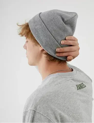 choshion 100% Cotton Beanie Hats for Women Men Winter Soft Warm Knit Cuffed Hats Fisherman Beanie Skull Cap Unisex - 5