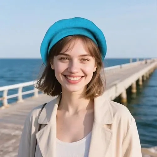 choyaxo French Beret Hats Solid Classic Beret Hats for Women Girls - 3