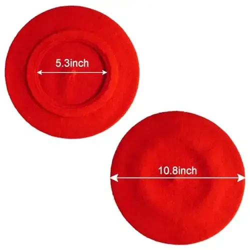 choyaxo French Beret Hats Solid Classic Beret Hats for Women Girls - 2