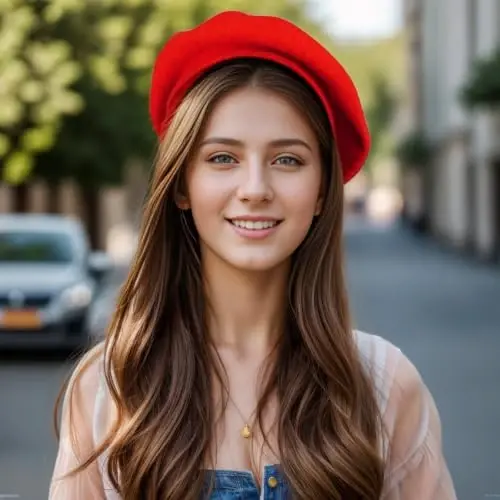 choyaxo French Beret Hats Solid Classic Beret Hats for Women Girls 
