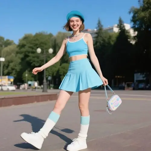 choyaxo French Beret Hats Solid Classic Beret Hats for Women Girls - 7