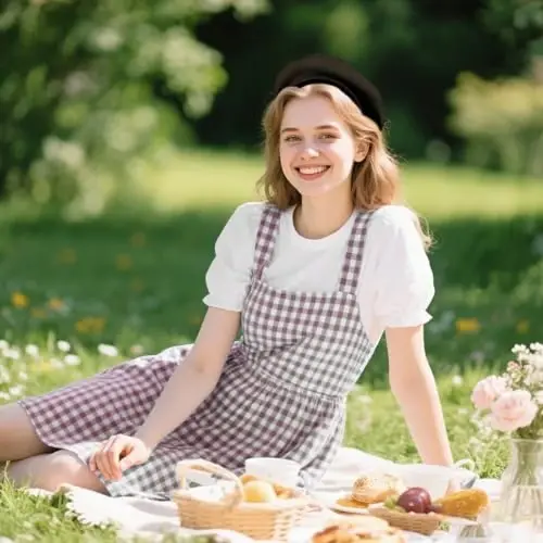 choyaxo French Beret Hats Solid Classic Beret Hats for Women Girls - 4