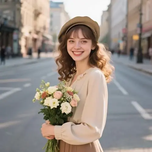 choyaxo French Beret Hats Solid Classic Beret Hats for Women Girls - 3