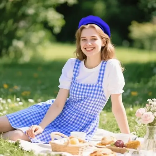 choyaxo French Beret Hats Solid Classic Beret Hats for Women Girls - 5