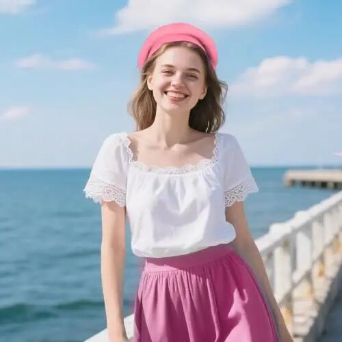 choyaxo French Beret Hats Solid Classic Beret Hats for Women Girls - 3