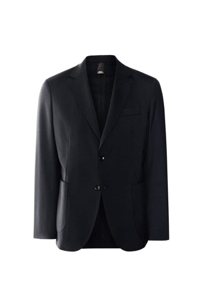 Cho'zilgan sof yundan tikilgan blazer ko'ylagi - 3