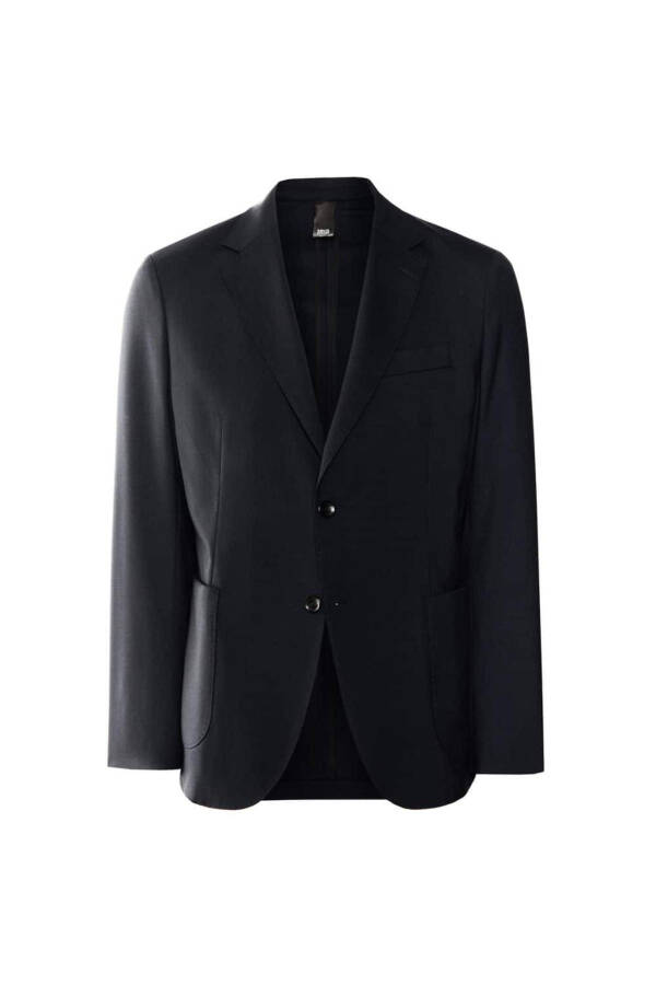 Cho'zilgan sof yundan tikilgan blazer ko'ylagi - 3