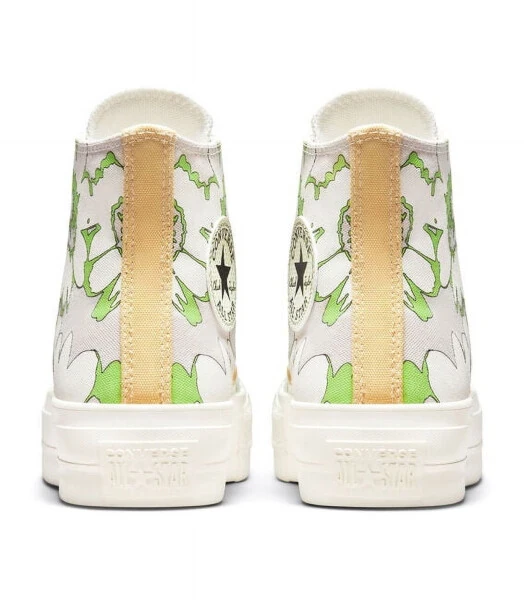 Chuck Taylor All Star Lift Platform Crafted Florals Size 9.5M - 6