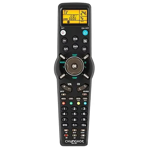 CHUNGHOP Universal IR Learning Remote Control for Smart TV SAT DVD CBL CD VCR Air Conditioner 6 in 1 RM-991Multifunctional Controller with LCD Display Screen - 1