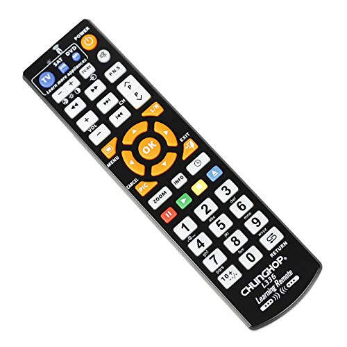 CHUNGHOP Universal IR Learning Remote Control for Smart TV VCR CBL DVD SAT STR-TV CD VCD HI-FI, barcha brendlar uchun IR masofaviy boshqaruv 3 ta 1 da dasturlash mumkin bo'lgan boshqaruvchi L336 - 1