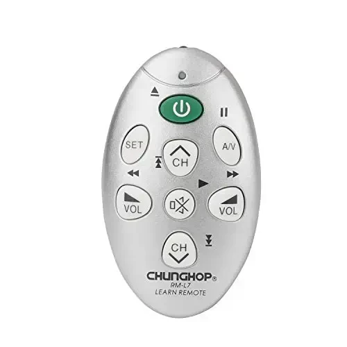 CHUNGHOP Universal IR Mini Learning Remote Control RM-L7 with 7 Keys for Projector TV VCR CBL DVD VCD CD SAT Smart Controller - 1