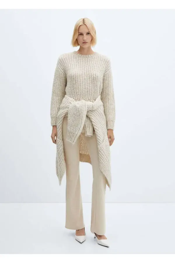 Chunky Knit Lurex Sweater - 2