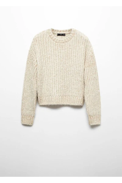 Chunky Knit Lurex Sweater - 3