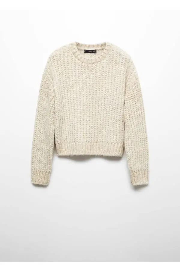 Chunky Knit Lurex Sweater - 3
