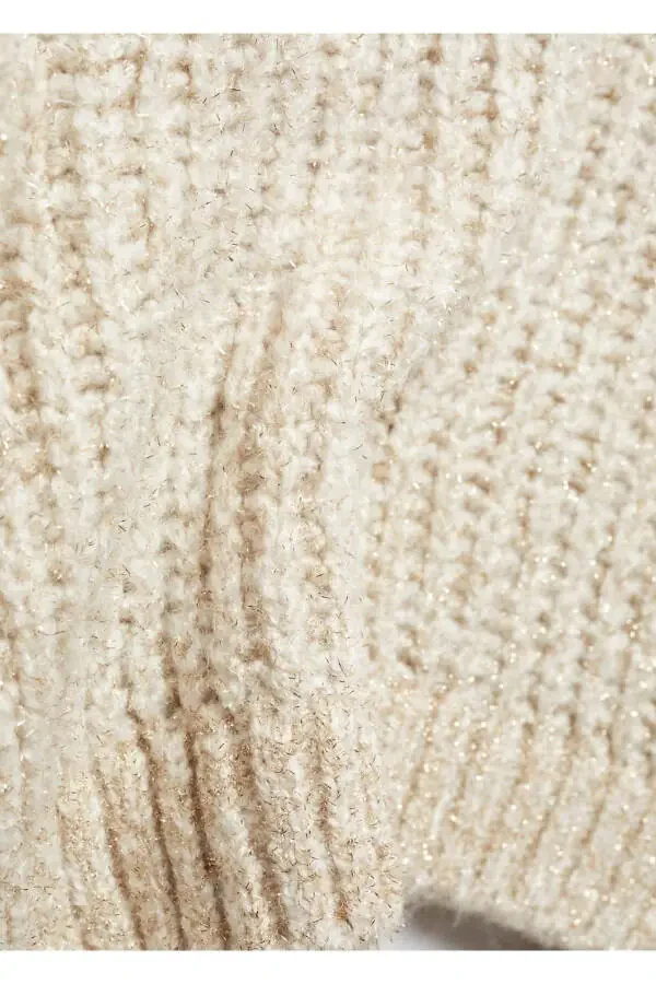 Chunky Knit Lurex Sweater - 6