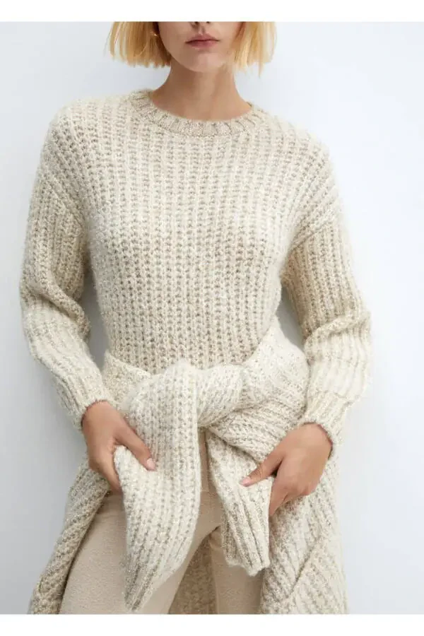 Chunky Knit Lurex Sweater - 7