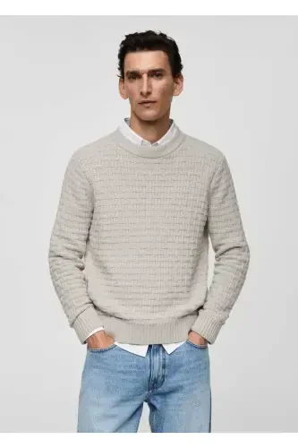 Chunky knit sweater - MANGO MAN (1)