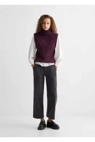 Chunky Knit Vest-Heather - MANGO TEEN (1)