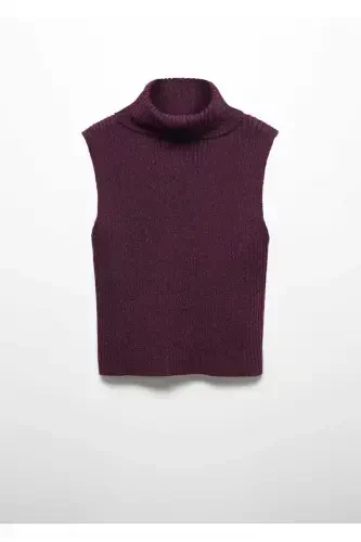 Chunky Knit Vest-Heather - 3