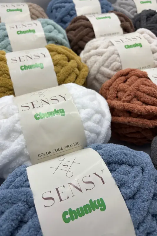 Chunky Knitted Yarn 200g Finger Knitting Yarn Batta - 8