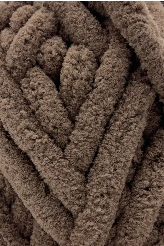 Chunky Knitted Yarn 200g Finger Knitting Yarn Coffee - 5