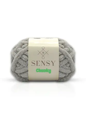 Chunky Qo'lda To'qilgan Ip 200 gr Panduf Adyol Ipi Barmoq To'qish Ipi Sharf Beret Shlyapa Barmoq Ip Och Kulrang-Och Kulrang - 1