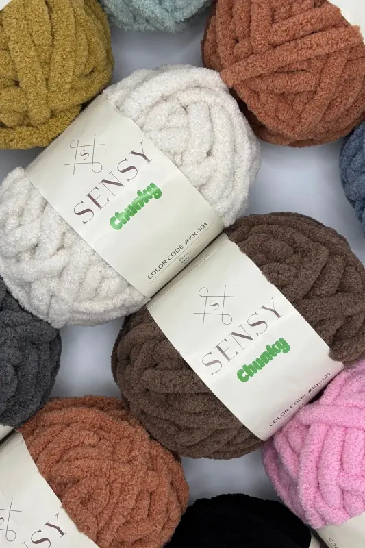 Chunky Qo'lda To'qilgan Ip 200 gr Panduf Adyol Ipi Barmoq To'qish Ipi Sharf Beret Shlyapa Barmoq Ip Och Kulrang-Och Kulrang - 4