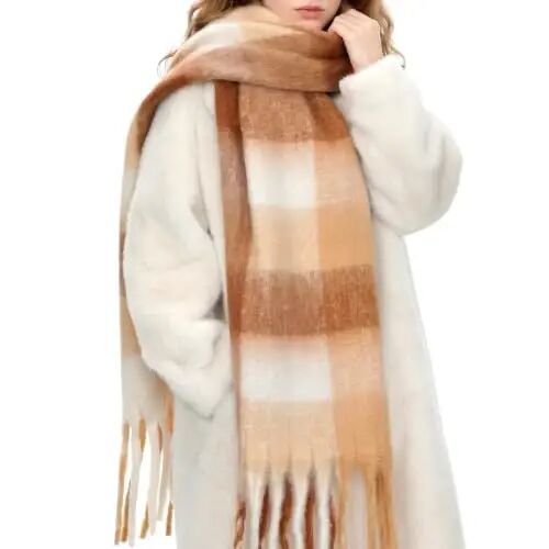 Chunky Winter Scarf for Women Warm Scarf Large Scarves | Soft CasModazoneere Feel Anti-pill Fabric, Oversized 90