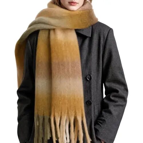 Chunky Winter Scarf for Women Warm Scarf Large Scarves | Soft CasModazoneere Feel Anti-pill Fabric, Oversized 90