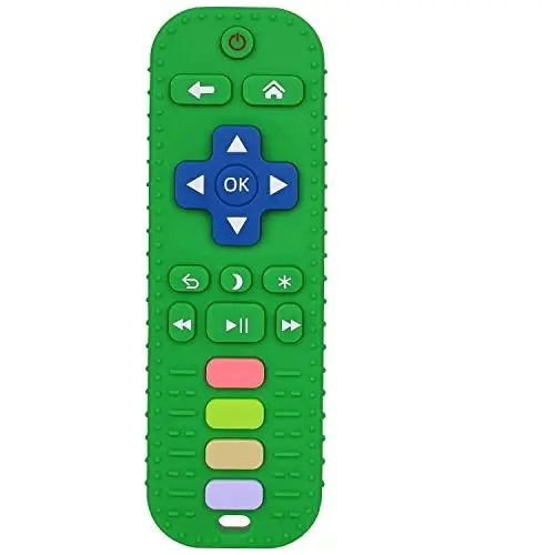 Chuya Uzaktan Diş Kaşıyıcılar Silikon Bebek Dişlik Oyuncakları TV Uzaktan Diş Kaşıyıcı Oyuncak - 1