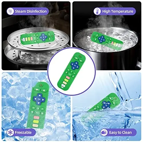 Chuya Remote Teethers Silicone Baby Teething Toys TV Remote Teether Toy - 5