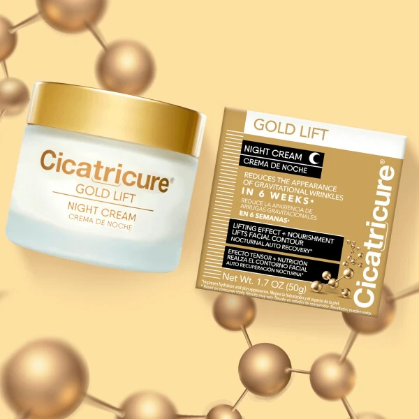 Cicatricure Gold Lift Night Cream, Anti Aging Facial Moisturizer, Skin Care, 1.7 fl oz - CICATRICURE