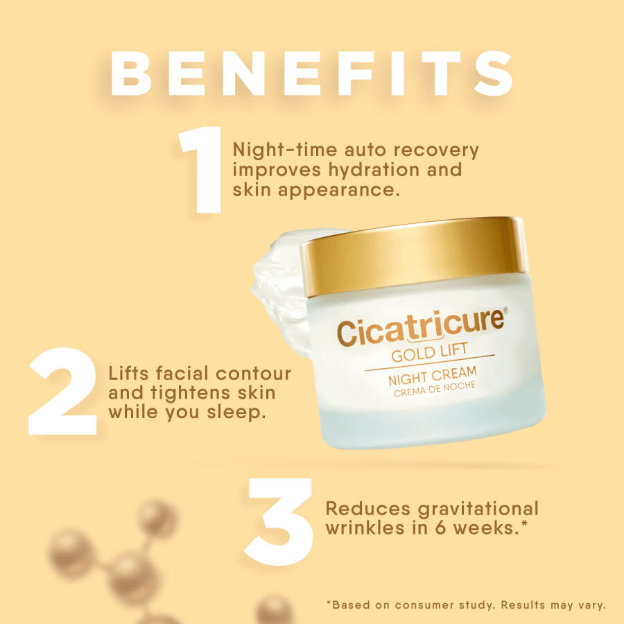 Cicatricure Gold Lift Night Cream, Anti Aging Facial Moisturizer, Skin Care, 1.7 fl oz - 2