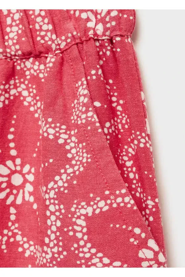 Çiçek desenli pantolon - 5