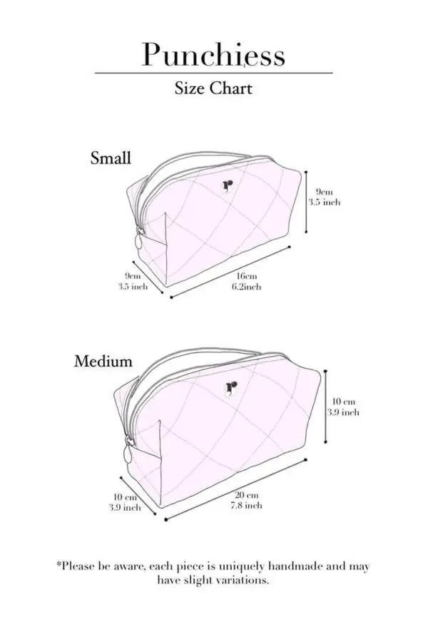 Çiçekli Logo Makyaj Çantası - Küçük Boy - 5