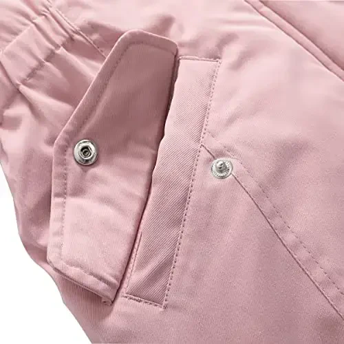 CICVSOC Girl's Long Coat Waterproof Winter Kids Outerwear Warm Parka Puffer Jacket with Hood - 6