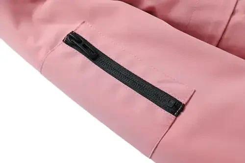 CICVSOC Girl's Ski Jacket Winter Outdoor Warm Snow Coat Kid's Snowboarding Windproof Jacket with Hood - 6