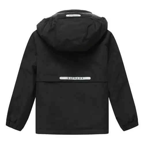 CICVSOC Girl's Ski Jacket Winter Outdoor Warm Snow Coat Kid's Snowboarding Windproof Jacket with Hood - 2