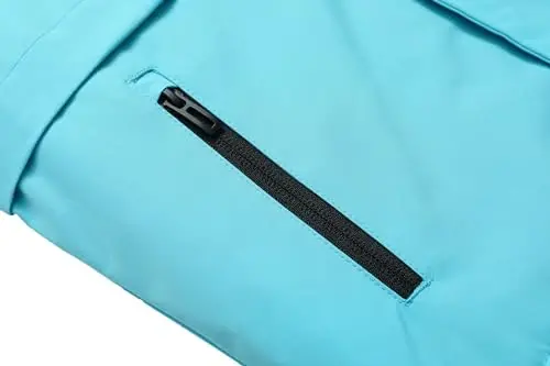 CICVSOC Girl's Ski Jacket Winter Outdoor Warm Snow Coat Kid's Snowboarding Windproof Jacket with Hood - 6