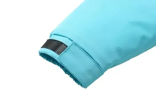 CICVSOC Qizlar uchun chang'i kurtkasi Qishki tashqi iliq qor palto Bolalar uchun snoubord shamol o'tkazmaydigan kurtka kapüşon bilan - 7