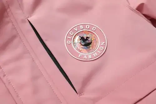 CICVSOC Qizlar uchun chang'i kurtkasi Qishki tashqi issiq qor palto Bolalar uchun snoubord shamolga chidamli kapyushonli kurtka - 5