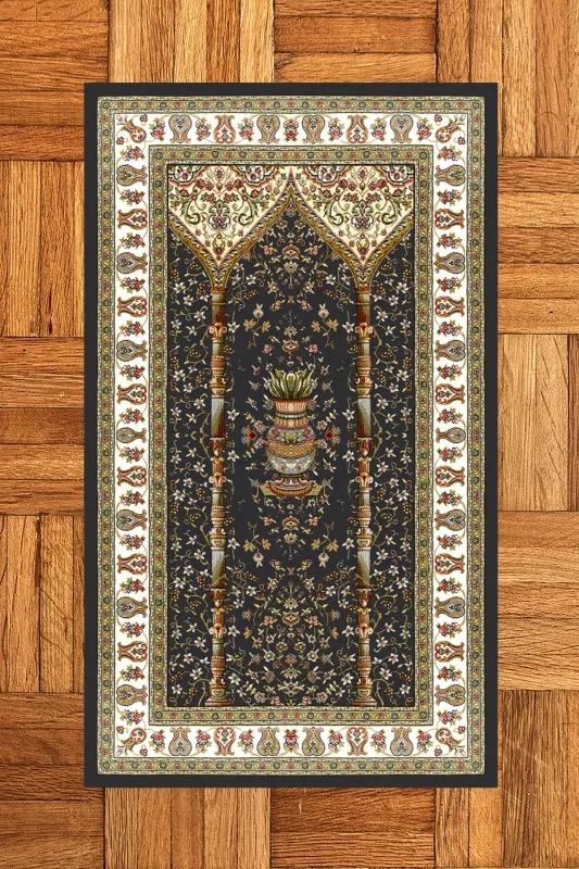 Цифровая печать моющаяся классическая модель молитвенный коврик 70x130 - 7